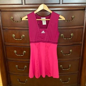 Pink and purple adidas tennis / golf / athletic dress size small (UK 6 / US 2).